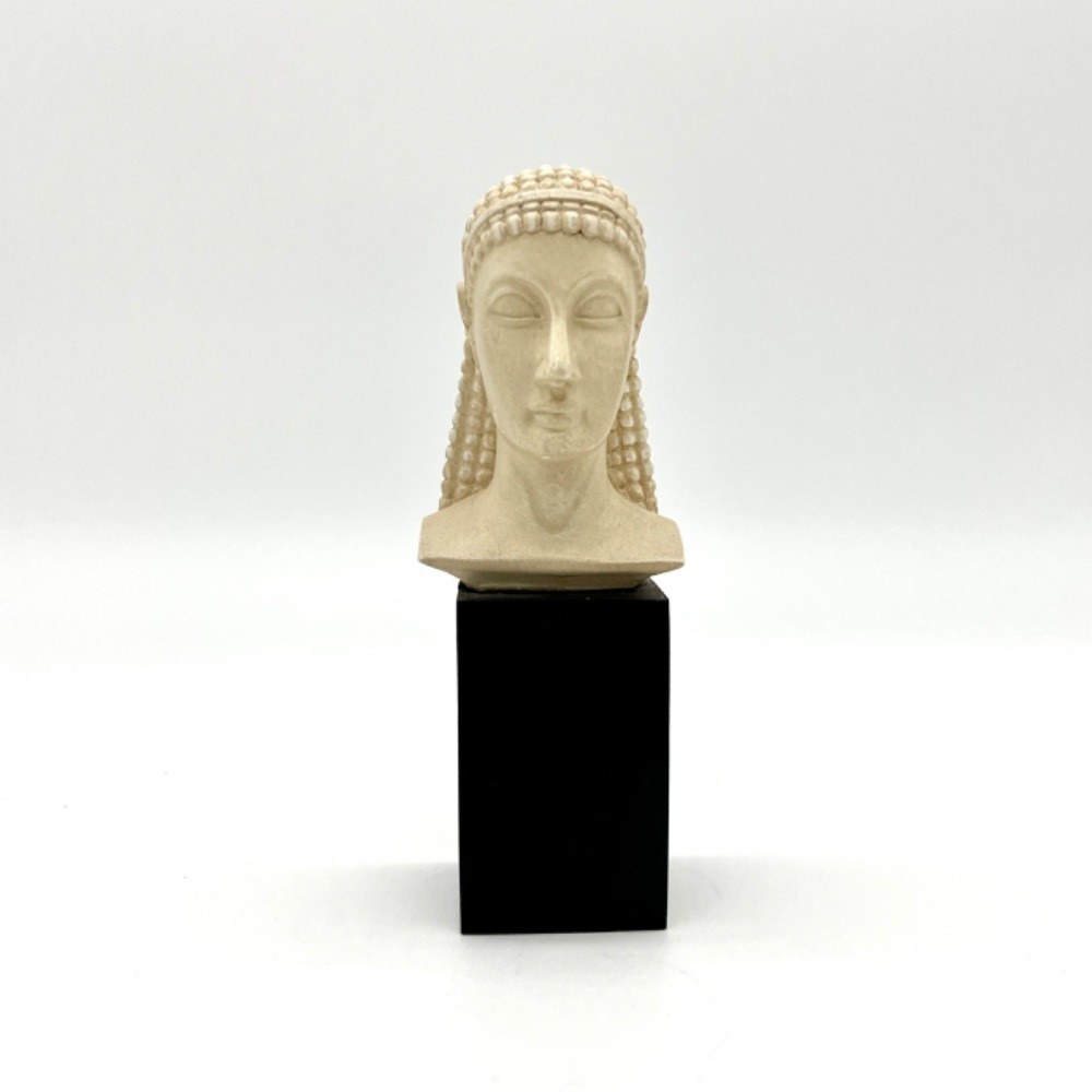 EU Collections Acrolito‎ Atempts Mini Bust Statue Head Sculpture Art Deco Decor